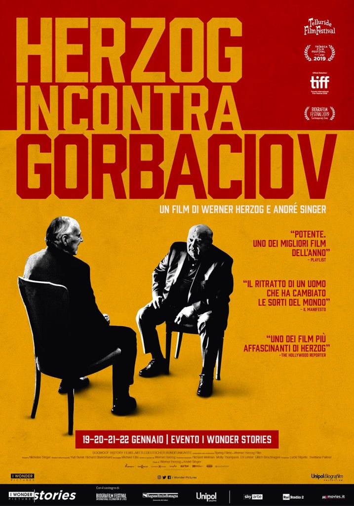 herzog incontra gorbaciov poster locandina cinema a gennaio