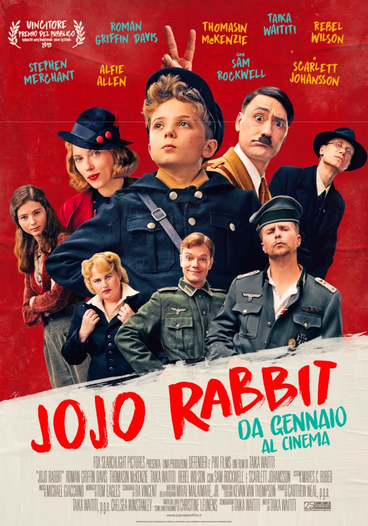 jojo rabbit poster locandina cinema a gennaio