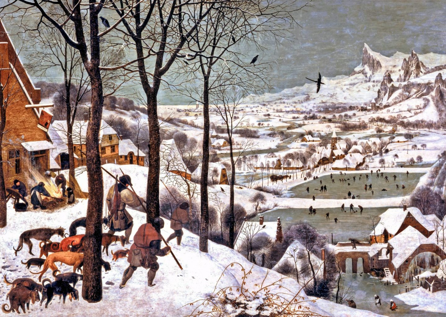 Pieter Bruegel - Cacciatori nella neve